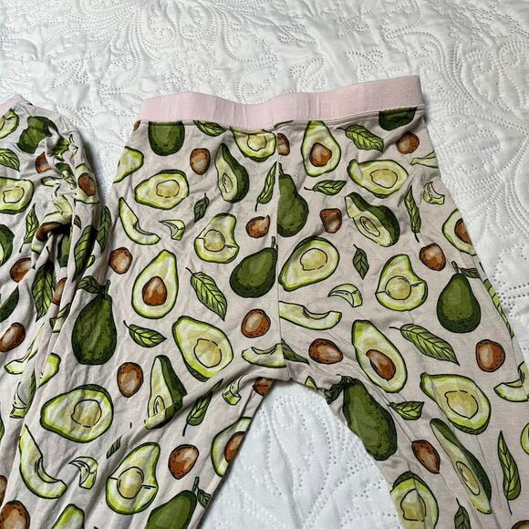 Little Sleepies Blush Pink Advocado PJ Set Size 7/8 - Picture 11 of 12
